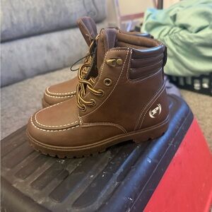 Boys Brown Leather Boots